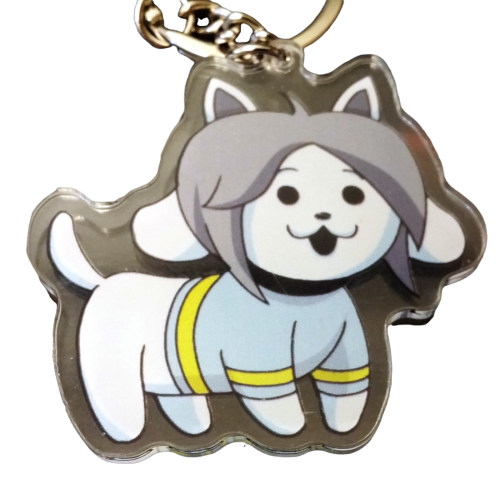 UNDERTALE Temmie |  Acryl Motiv Anhänger | Taschen, Schlüssel Anhänger