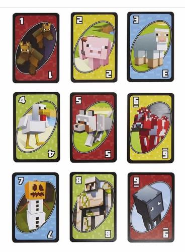 UNO Kartenspiel Spezial Edition Motiv Minecraft