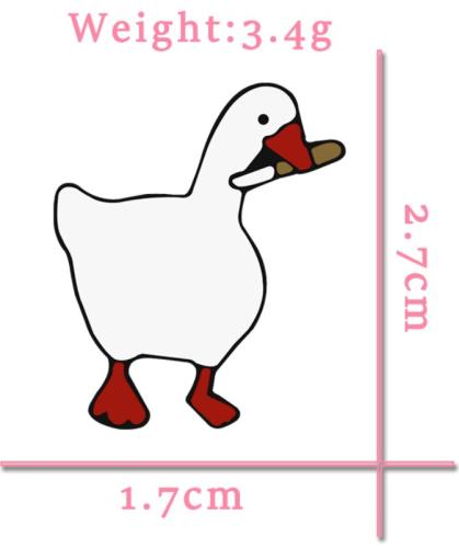 Untitled Goose Game Ente PIN Brosche Emaille Game Ente