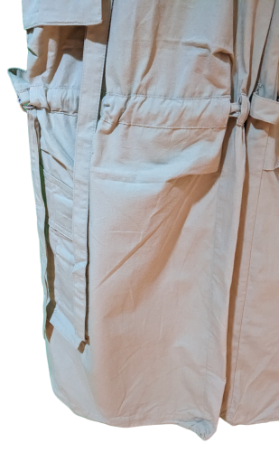 Vintage-Baggy-Cargo-Hose mit Bändern Miss Petrolio Sandfarben