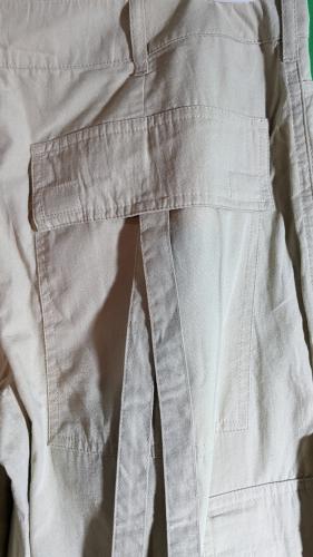 Vintage-Baggy-Cargo-Hose mit Bändern Miss Petrolio Sandfarben