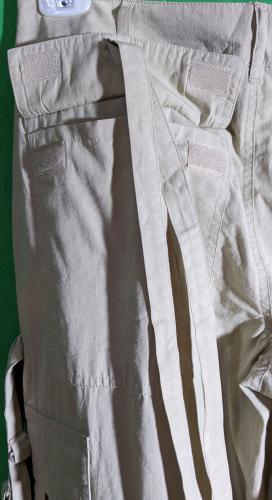 Vintage-Baggy-Cargo-Hose mit Bändern Miss Petrolio Sandfarben