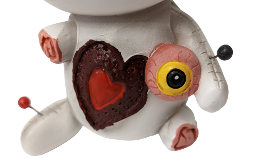 Voodoo Zombie Püppchen Räuchermännchen Stecknadeln Herz Stienzeug Räucherfigur