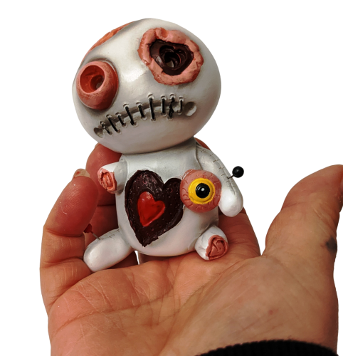 Voodoo Zombie Püppchen Räuchermännchen Stecknadeln Herz Stienzeug Räucherfigur