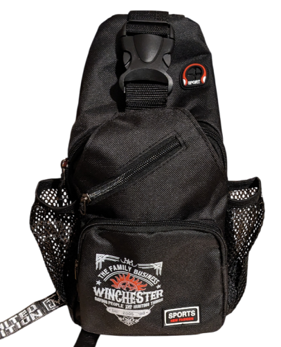Winchester Supernatural Schulterrucksack - Unisex Magie Schultertasche Schwarz