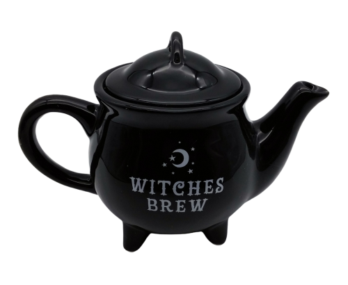 Witches Brew Schwarze Keramik Teekanne Hexen Teekanne