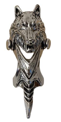 Wolf Gliederring -Vikinger Ring altsilber Mittelalter - Gothic Ring