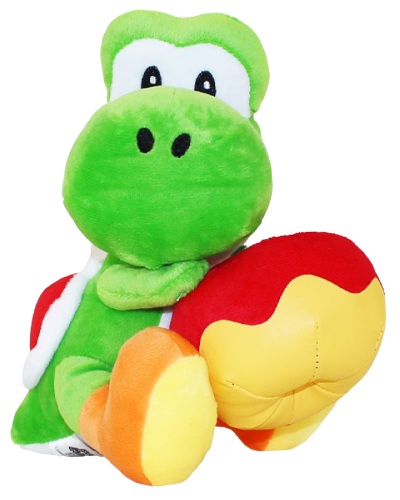 Super Mario Bros. Yoshi | Samt Plüsch mit Donut | 20 cm Groß