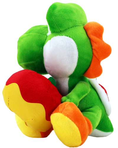 Super Mario Bros. Yoshi | Samt Plüsch mit Donut | 20 cm Groß