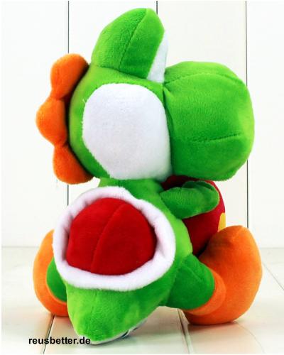 Super Mario Bros. Yoshi | Samt Plüsch mit Donut | 20 cm Groß
