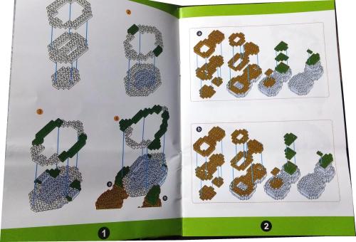 Yoshi mit Super Mario Nano Blocks Super Mario Bros. BIG Yoshi mit Standplatte 2209 Steine