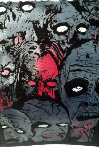 Messanger Bag Umhängetasche Tasche Unisex - Zombies -The Walking Dead Motiv - fluoreszierend