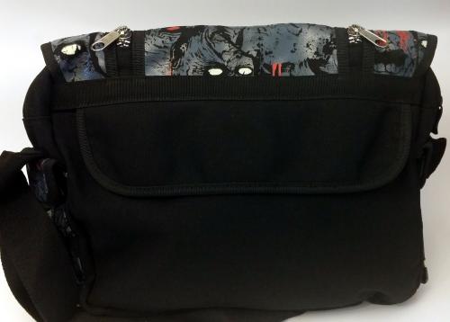 Messanger Bag ☣ Umhängetasche Tasche Unisex ☣ Zombies The Walking Dead Motiv ☣ fluoreszierend