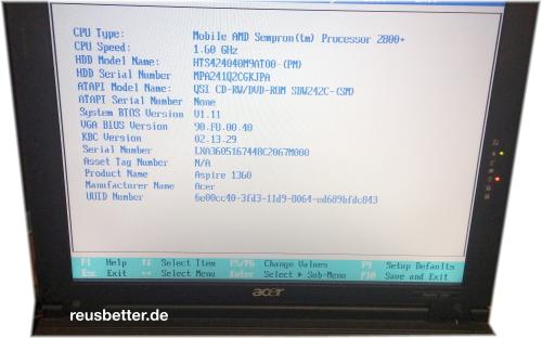 Acer Aspire 1362LC Notebook | AMD 1600 MHz | 15 Zoll - Recycling Gerät