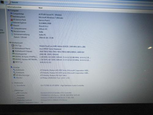 ASUS X5DAF-SX028V Notebook Daten