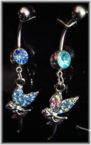 Kristall Fee Fairy Bauchnabelpiercing 1.6 / 14 G