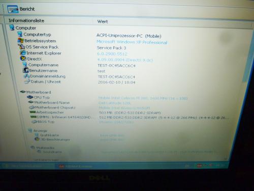 Dell Latitude 120L PP21L Notebook Intel Celeron 1.6 GHz 14.1 Zoll