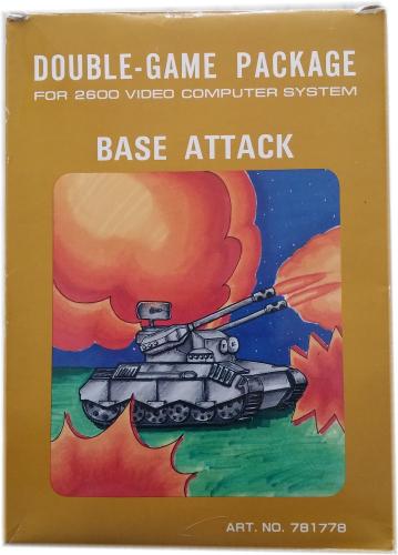 Double-Game Package - Base Attack / World End für Atari 2600  Retrogame mit Anleitung