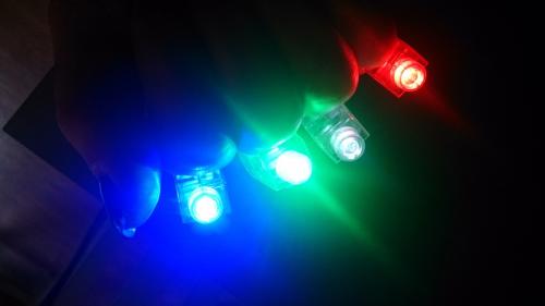 LED Fingerlichter 4er Set - Halloween - Cyber - Mera - Party