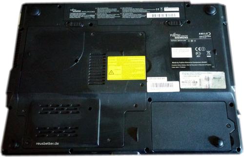 Fujitsu Amilo PA 2548 GER-110119-012 Notebook 2 GHz AMD 15.4 Zoll  Recycling Gerät