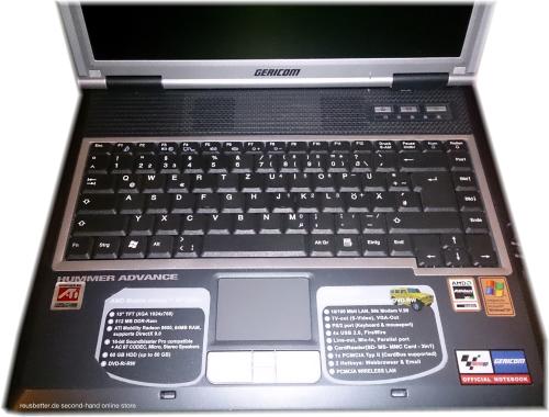 Gericom Hummer Advance 2560XL Laptop -AMD Mobile Athlon XP-M 2500+ 15 Zoll