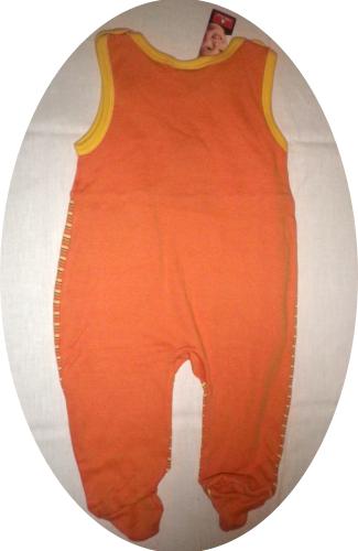 Strampler Giraffen Orange Gelb