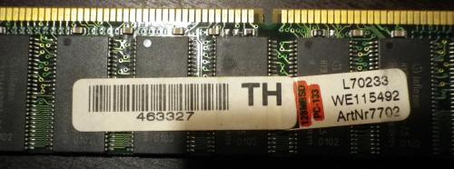 Infineon PC Arbeitsspeicher 128 MB SD RAM PC133 PC RAM