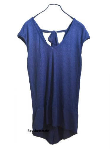 intimissimi Damen Tunika Shirt Kleid Rückenfrei Blueberry
