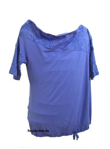Damen Tunika Carmen Kurzarm Shirt intimissimi Bastell Blau