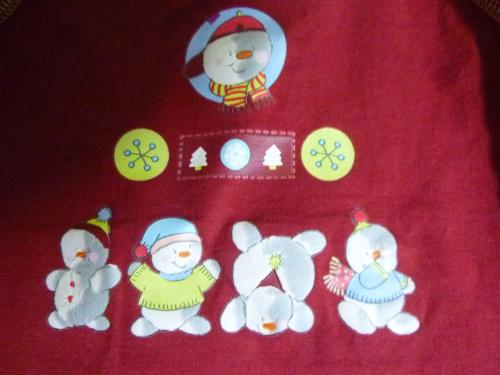 Achselshirt Tanktop für Kinder Motiv Schneemänner von Kids World Größe 110