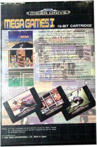 Mega Games 1Super Hang On World Cup Italia Columns Sega Mega Drive