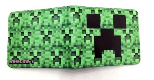 Motiv Minecraft -Pixelblock -Portmonee - Klapp-Geldbörse - 2 Motive zur Auswahl