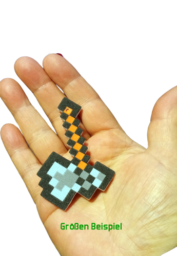 Schlüsselanhänger Minecraft Motiv Set Golem Sammel Box Set
