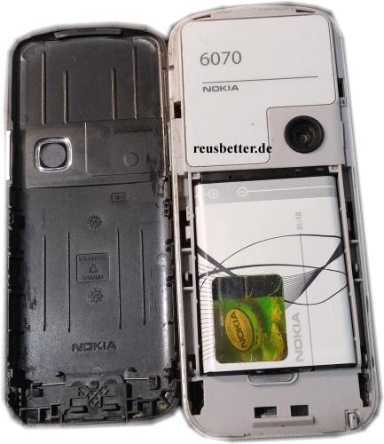 Nokia 6070 Handy | Kamera | GSM | Silbergrau | Simlock Frei