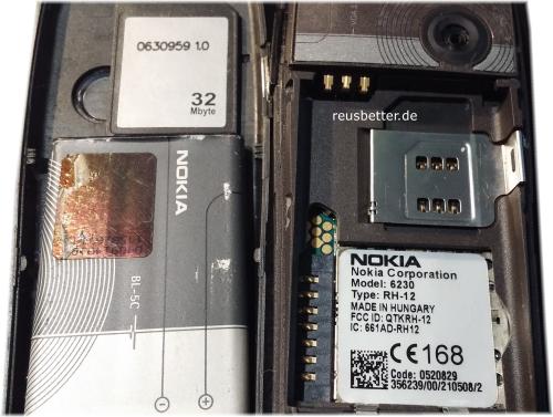 Nokia 6230 Handy Klassisch/Candy-Bar | Bluetooth, USB, Infrarot, 2G | 1.5 Zoll | 1.3 MP Kamera | ohne Vertrag