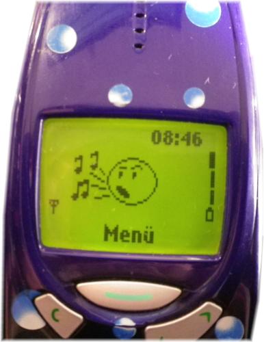NOKIA 3310 Retro Handy | Blau mit Fischen | Klassisch/Candy-Bar | DualBand | Simlock Frei
