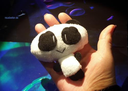 Süßer Cartoon Panda ☆ Plüsch Anhänger ☆ Schlüssel und Taschen Anhänger