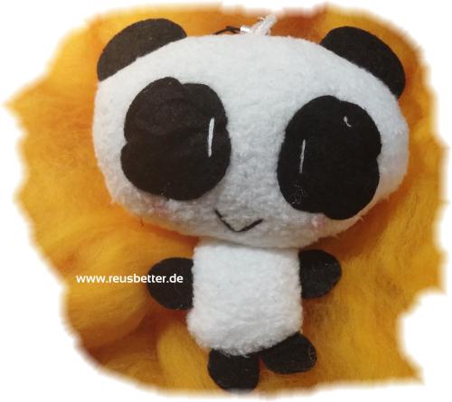 Süßer Cartoon Panda ☆ Plüsch Anhänger ☆ Schlüssel und Taschen Anhänger