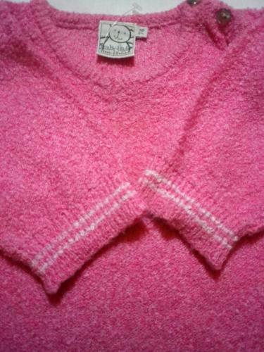 Kinder Feinstrick Sweater Pullover Pink für Mädchen