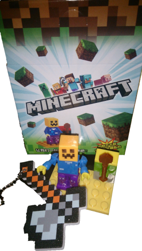 Schlüsselanhänger Set Minecraft Motiv Pumpkin Sammel Box
