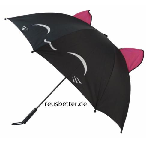 Nemu Neko Regen-Stockschirm mit Ohren Kawaii | 72 cm Lang | Ausgefallene Regenschirme