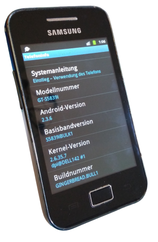 Samsung Galaxy Ace GT-S5839I Smartphone | 5 MP | 3.5 Zoll | Android  | Onyx Black