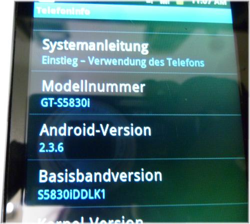 Samsung Galaxy Ace GT-S5830i Smartphone | 5 MP Kamera | 3,5 Zoll | Onyx Black | Simlock Frei