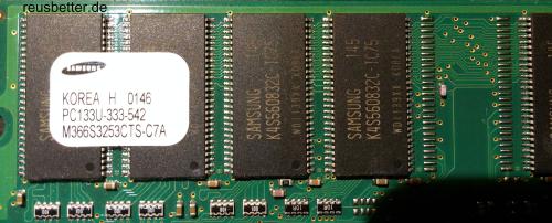 SAMSUNG PC Arbeitsspeicher 256MB SDRAM PC133U-333-542 PC RAM