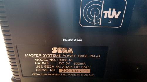 Sega Master System 2 - 3006 -18 Konsole | alle Kabel | Kontroller