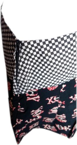 Damen Punk/Gothic Sommer Rock Skull /Bones Totenköpfe L
