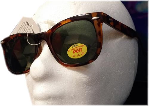 Damen Retro Vintage 50er Jahre Sonnenbrille Katzenaugen Braun/ Graugrün