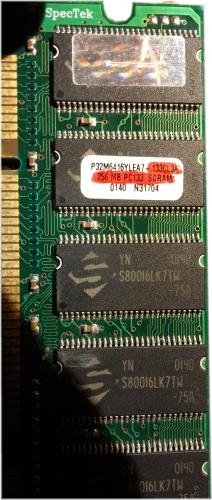 SpecTek PC Arbeitsspeicher 256MB SDRAM 133Mhz PC RAM