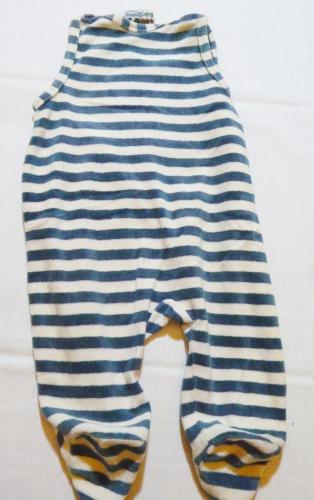 Strampler Jungen Blau Weiß gestreift
