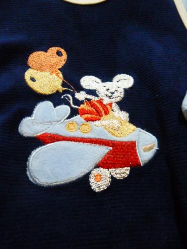 Kleinkinder Baby Strampler ☀ 2 Teiliges Baby Set ☀ Nicki Samt ☀ gr.62 ☀ blau